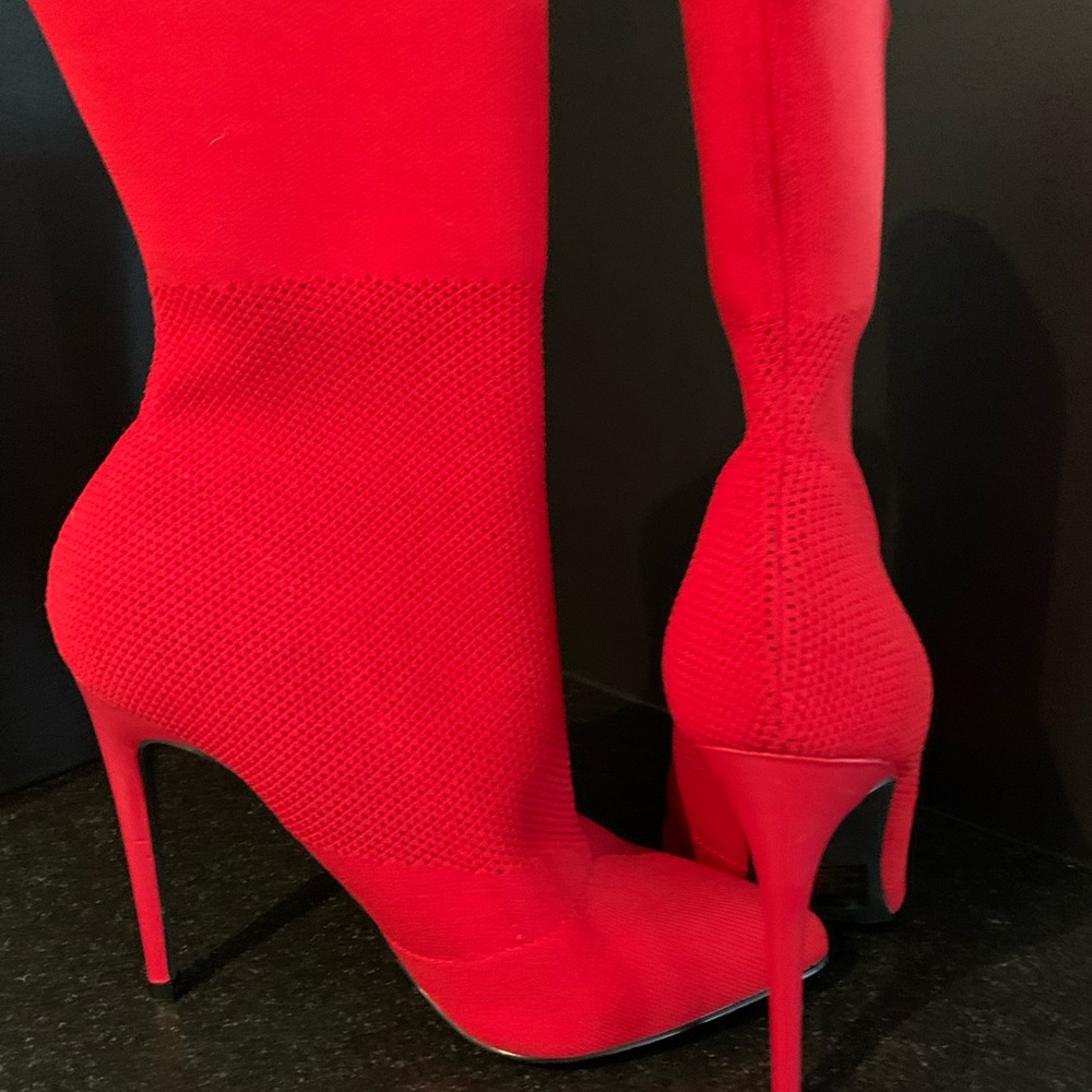 Steve Madden Century/Cento Red Sock Bootie